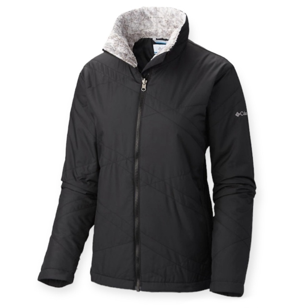 Columbia Sleet To Street 3-In-1 Interchange Black Jacket Women’s Size Xs ***